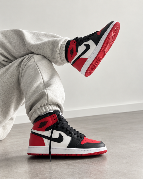 JORDAN 1 RETRO HIGH BRED TOE